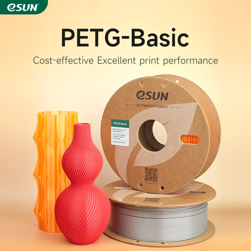 eSUN PETG 3D-Druckfilamente 1,75 mm 1 kg PETG-Basic 3D-Druckerfilament mit hoher Zähigkeit für Bambu Lab Basic PETG-Filamente Image