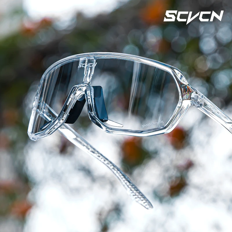 SCVCN Radfahren Gläser UV400 Photochrome Sonnenbrille Männer Sonne Mountainbike Straße Fahrrad Brillen Sport Laufen MTB Zyklus Gogg Image