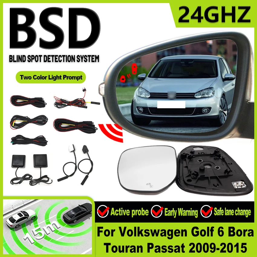 BSD BSA BSM Millimeterwellenradar Toter Winkel Spurwechsel Einparkhilfe für Volkswagen Golf 6 Bora Touran Passat 2009–2015 Image
