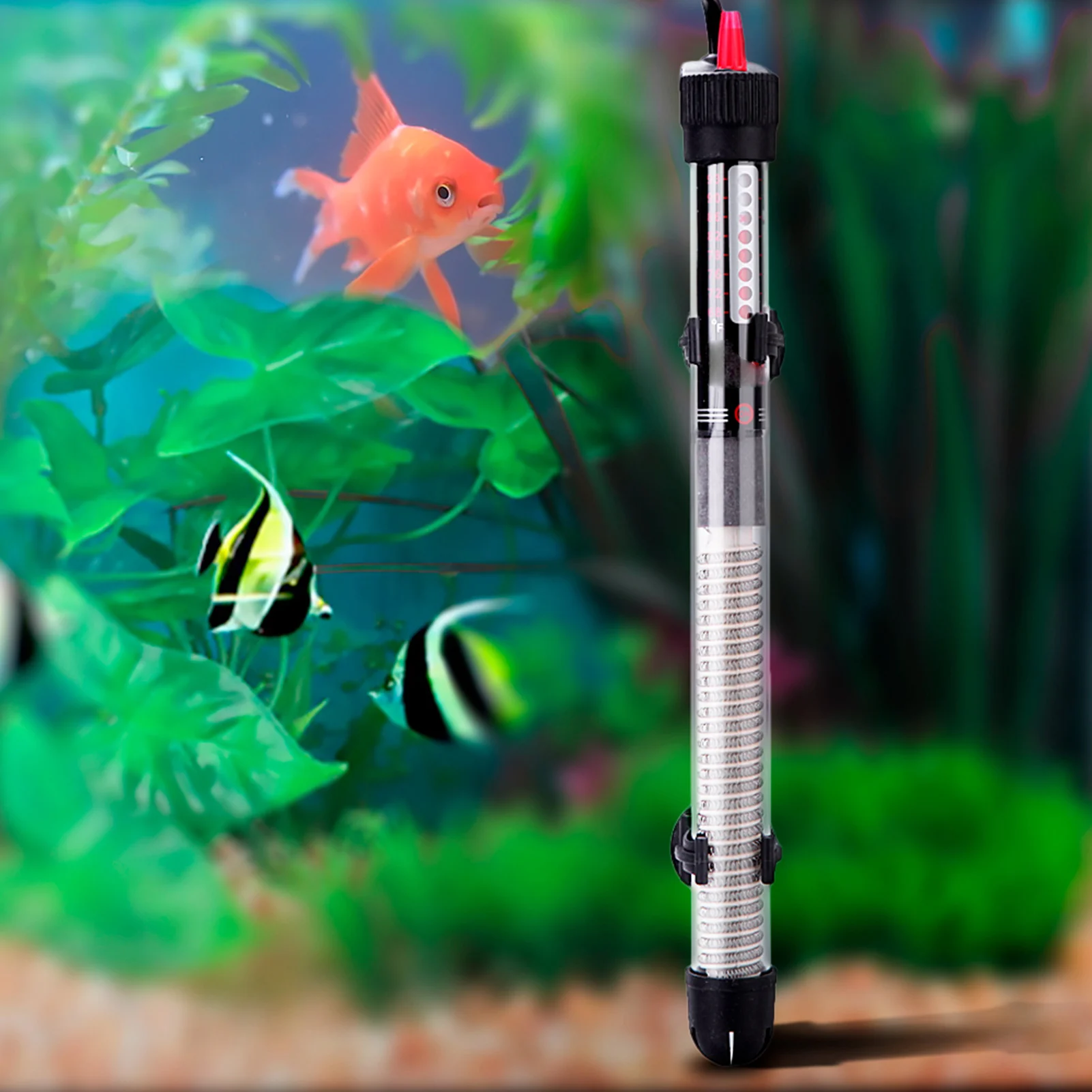 Tauchheizstab für Aquarienglas, Fischtank-Temperaturregelung 50W/300W, Aquarium-Lichtaufhänger Image