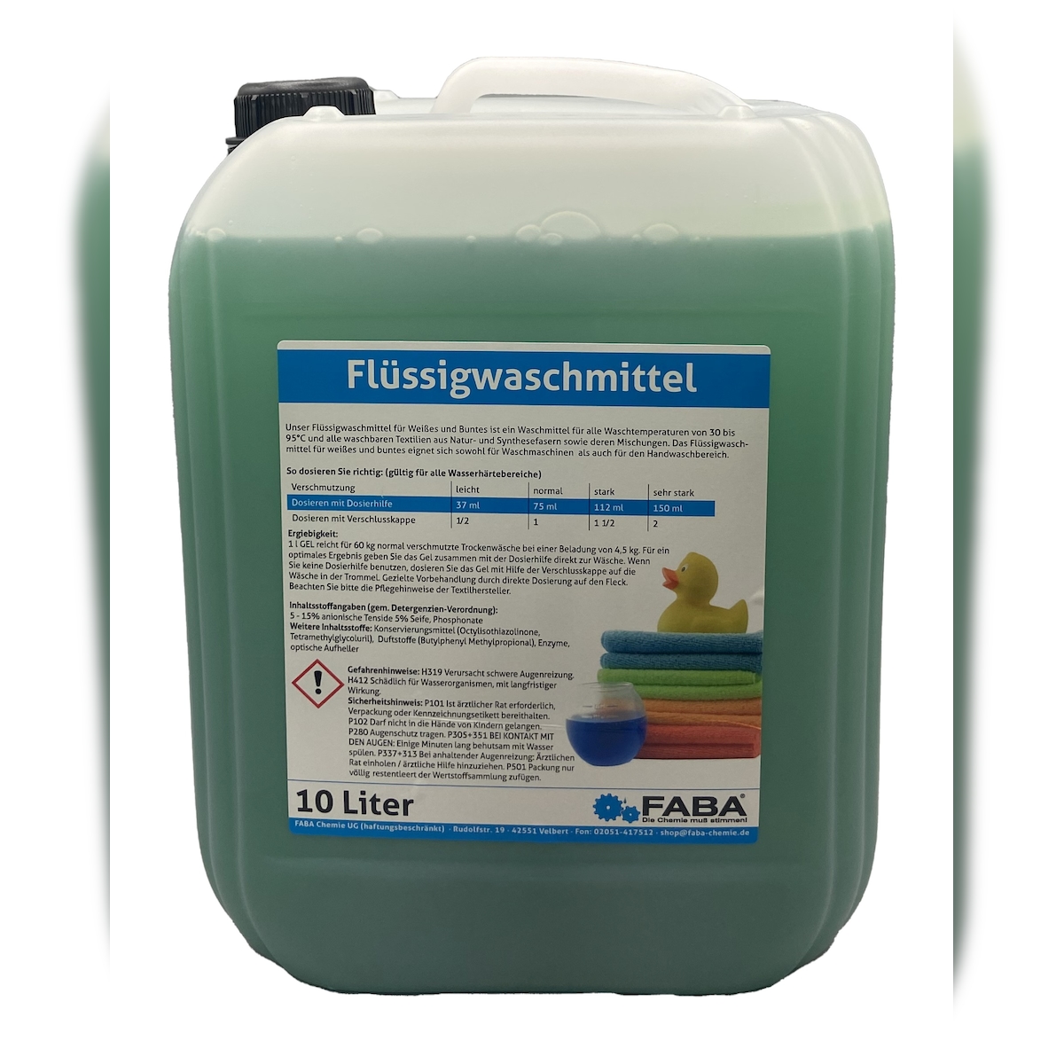 10 L Flüssigwaschmittel Konzentrat grün Universal Color inkl. Auslaufhilfe Image