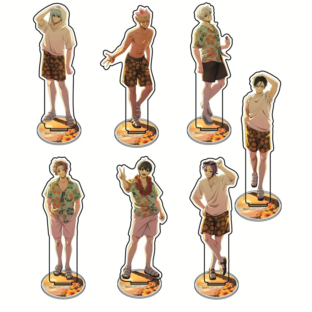 Anime BLUE LOCK 15 cm Acrylständer Reo/Rin/Ryuusei Tischdekorationen Exquisite Produkte Zubehör Dekor Geschenke Image