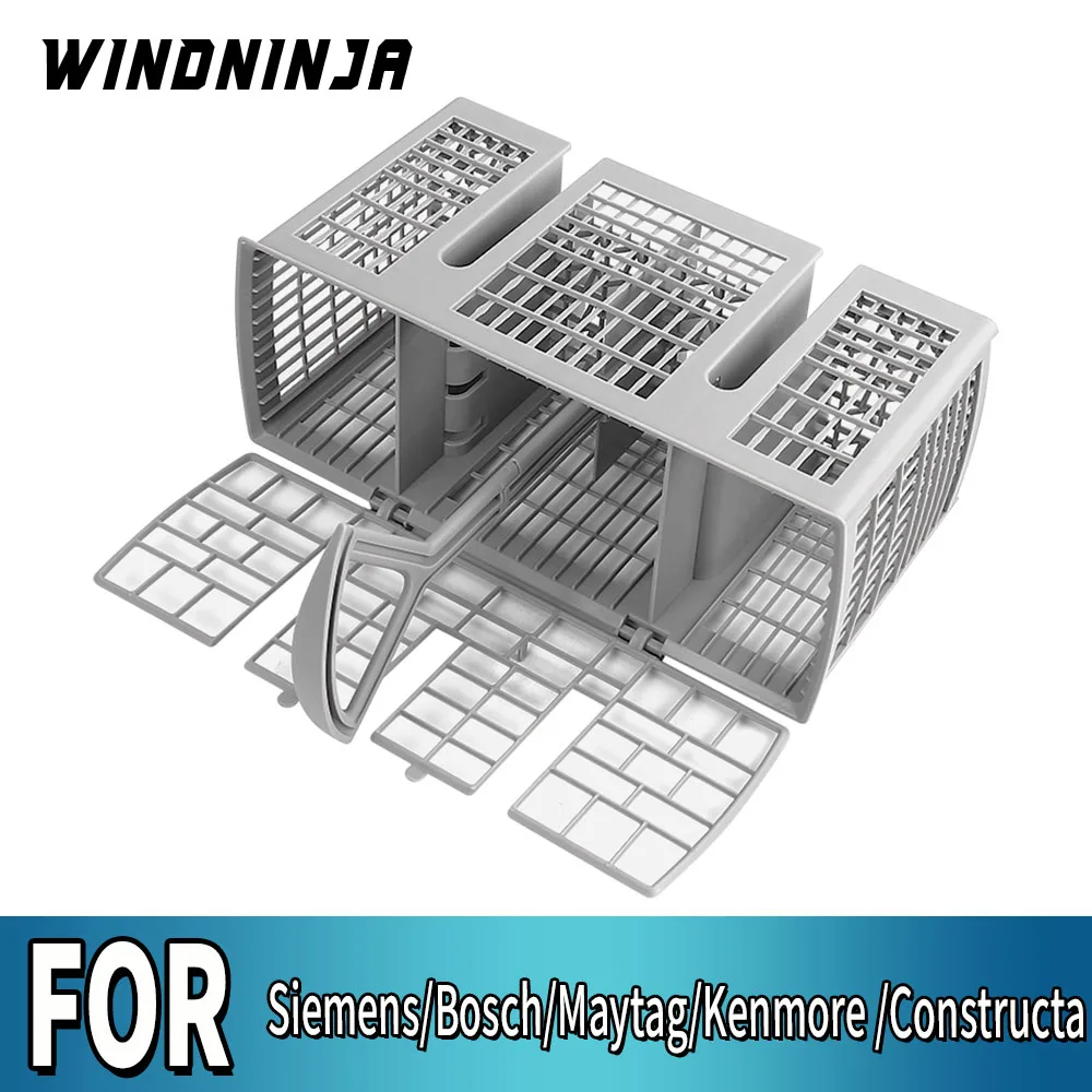 Universeller Besteckkorb für Geschirrspüler von Siemens/Bosch/Maytag/Kenmore/Constructa, Aufbewahrungsorganisator für Messer, Gabeln und Löffel Image