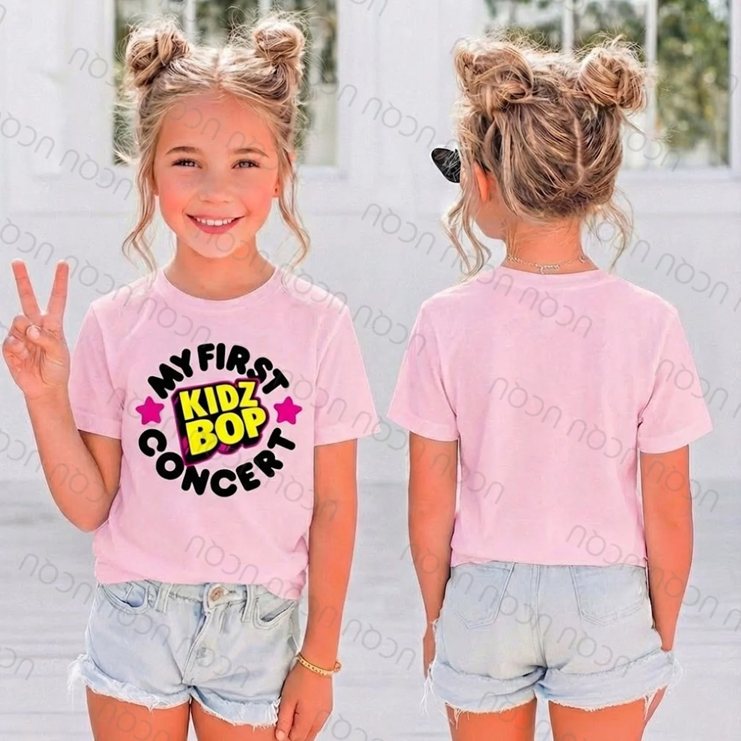 Mein erstes Konzert Kidz BOP 2026 T-Shirt 25. Geburtstag Feier Tour Merch Kinder Grafik T-Shirt Jubiläumsgeschenk Souvenir Image