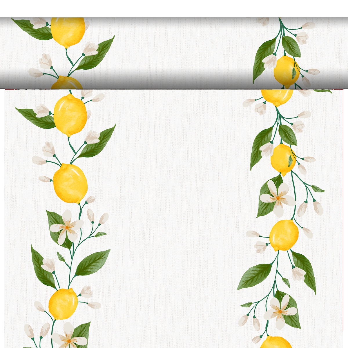 Duni Bio Dunicel® Tête-à-Tête-Tischläufer 0,4 x 24 m Lemon Fiesta, 4 Stk/Krt (4 x 1 Stk) Image