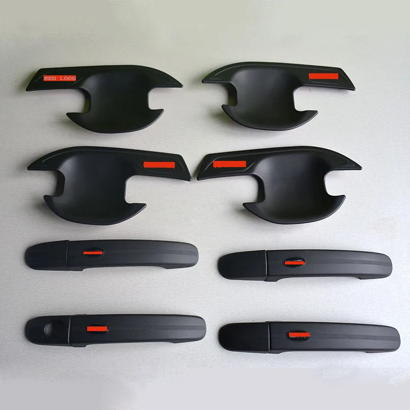 FIT FÜR RANGER 2012-2021 Tür Griff schüssel abdeckung ABS schwarz außerhalb griff abdeckung FIT für ranger T6 T7 XLT Image