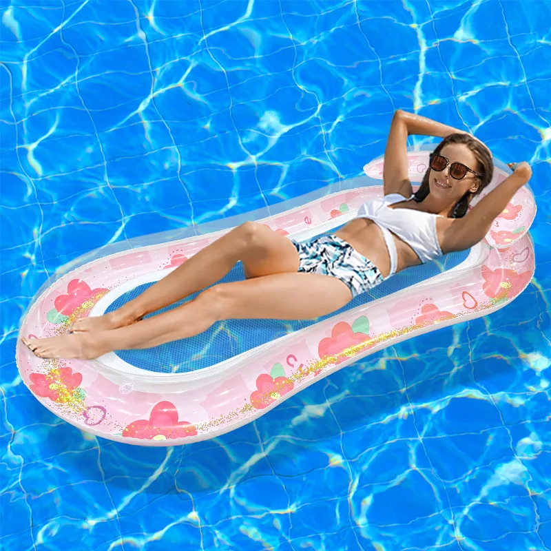 2026 Neuer aufblasbarer Sonnenblumen-Schwimmreifen aus verdicktem PVC mit laminiertem Netzgewebe – Einzel-Schwimmbett für Pool, Strand und Wasserspaß im Sommer Image