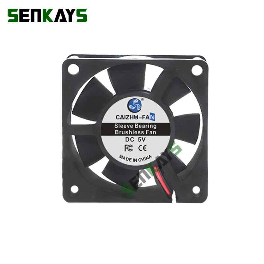 60 x 60 x 20 mm 6020 DC5V 12 V 24 V 3D-Drucker-Kühlerlüfter 60 mm x 20 mm bürstenlose Maschinenausrüstung DC-Motor-Lüfter XH2.54 2Pin Image