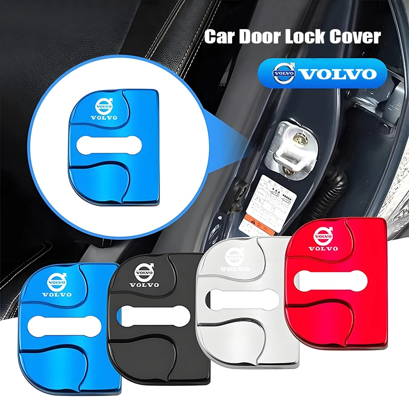 4-teiliges Edelstahl-Türschloss-Schutzset für Volvo XC90 V90 V60 XC60 V40 EC40 EX40 S80 S60 S90 C40 XC40 V70 XC7 Image