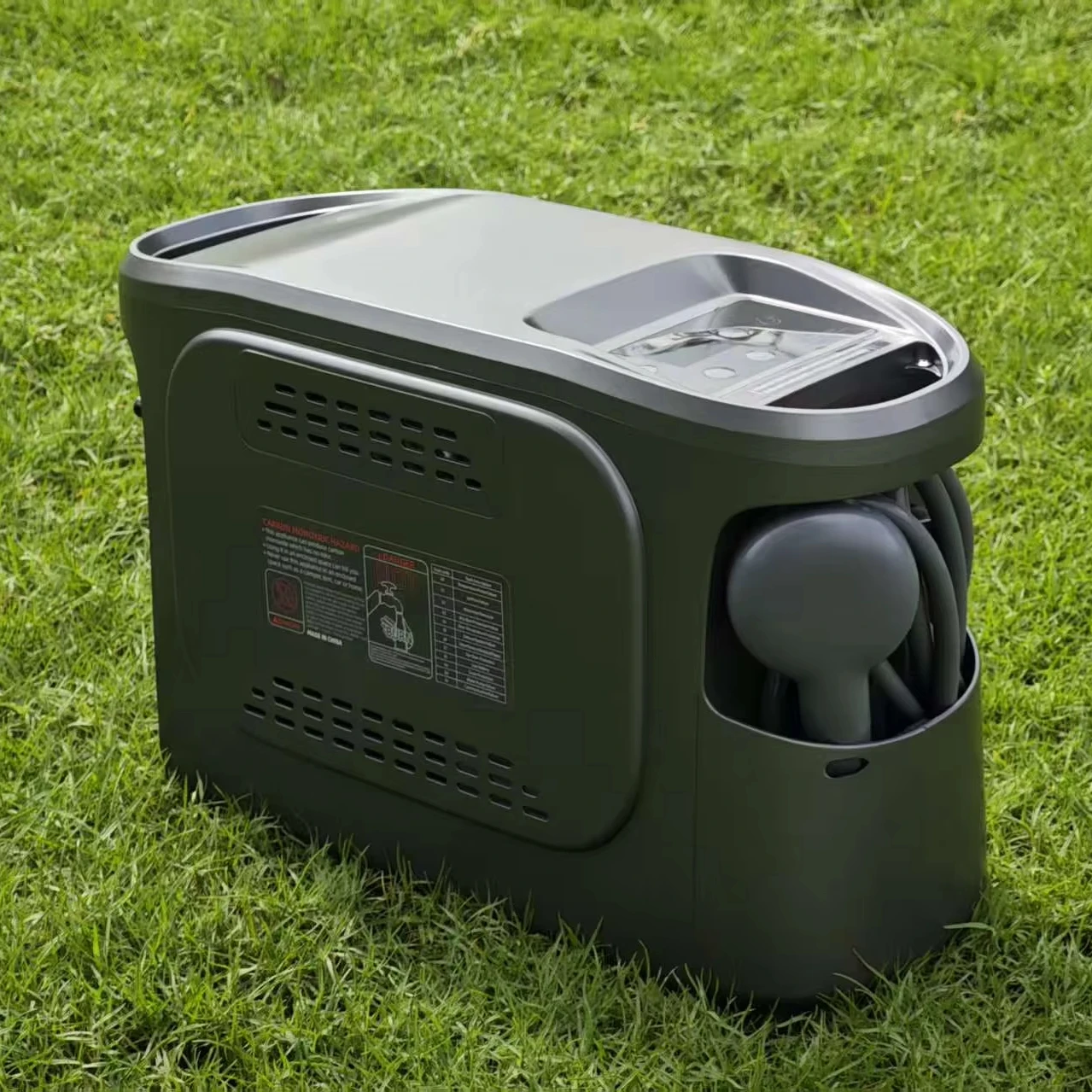 Tragbarer Gas-Warmwasserbereiter für den Außenbereich mit USB-Stromversorgung und Kupferwärmetauscher, 3 Stunden Laufzeit für Haushalt, Camping, Dusche, Reisen