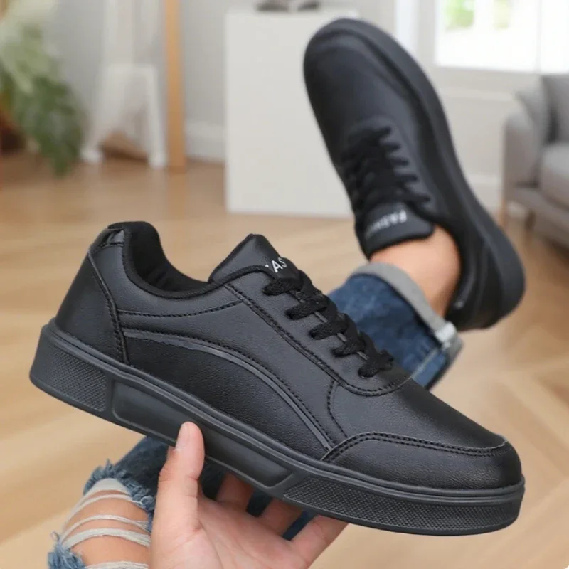 Herren-Freizeitsneaker aus Leder, Plateau-Sneaker für Damen, klassische, bequeme Skateboard-Schuhe, rutschfeste Zapatillas Hombre Herrenschuhe