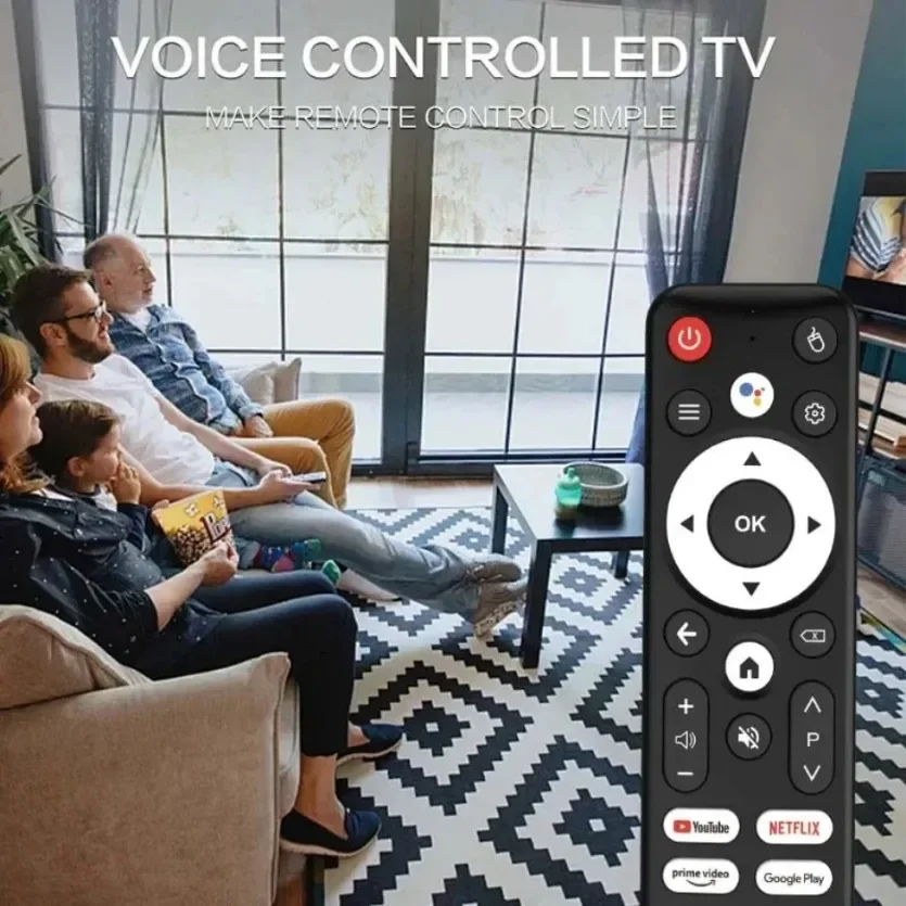 Sprachfernbedienung für TV-Box, kabellose TV-Box, USB-Fernbedienung, kompatibel mit Android TV Box Image