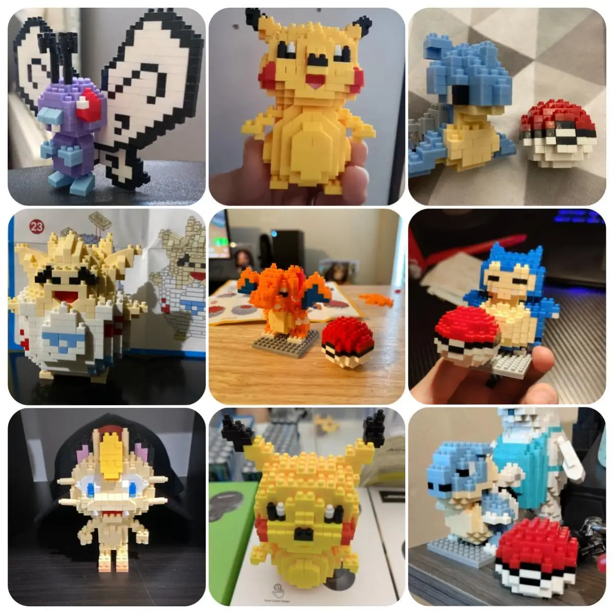 Pokemon 81 Stil Pokemon Blöcke Bausteine Kawaii Cartoon Pikachu Tier Mini Modell Bildung Spiel Grafiken Pokemon Spielzeug Image