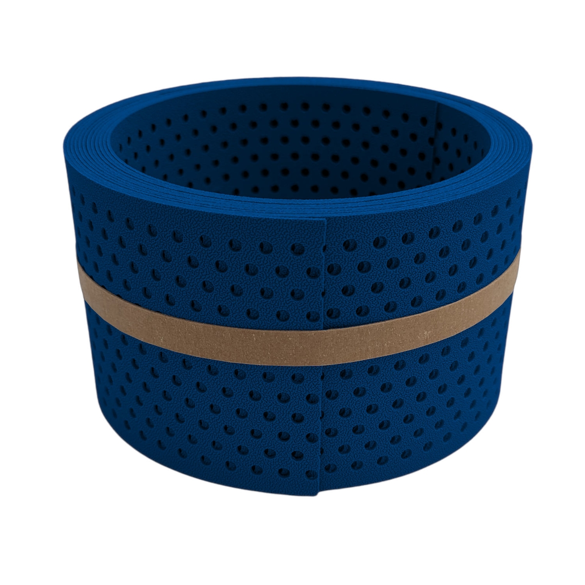 zaun|zu® Sichtschutz Premium Halbe Set gelocht Einzelstreifen Enzianblau 2,55m Image