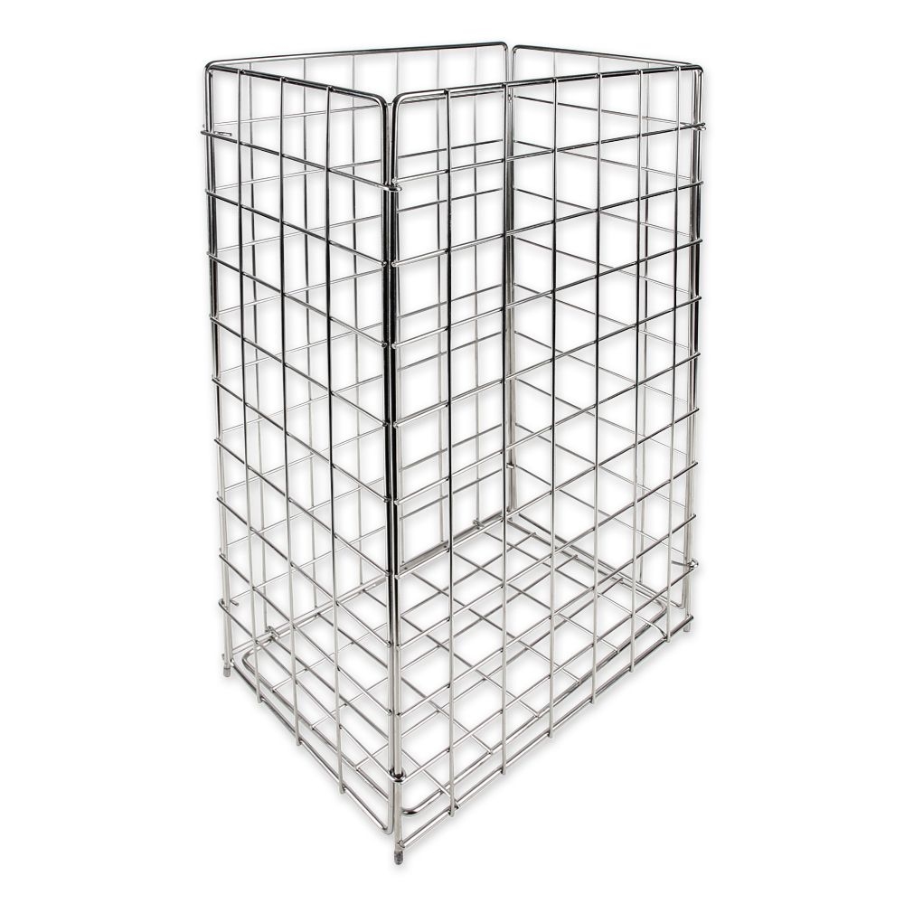 HYGOCLEAN Abfall-Gitterkorb aus Edelstahl für 60 L Müllsäcke klappbar Image