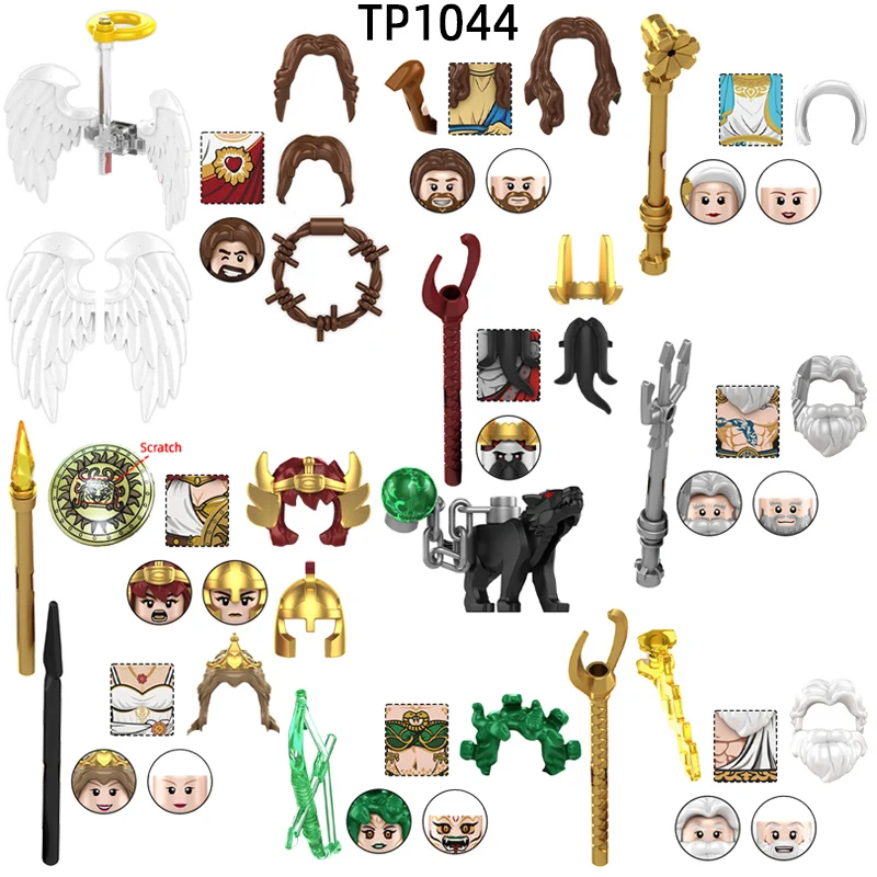Die TP1044 Jesus Mary Zeus Hera Medusa Poseidon Hades Athena Modell Blöcke MOC Bricks Set Geschenke Spielzeug Image