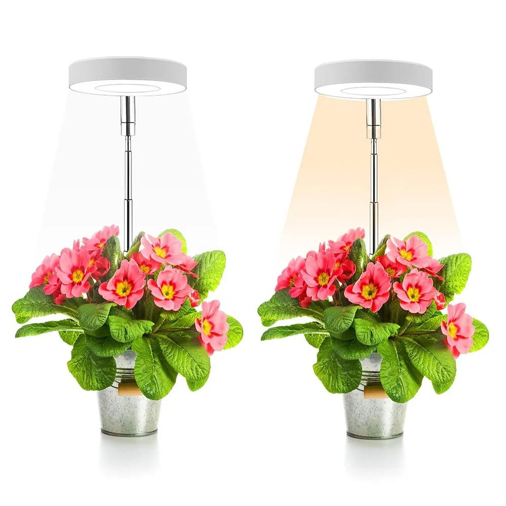LED-Pflanzenwachstumslampe, Mini-Vollspektrum-Pflanzenlampe, mit Teleskopstange zum regulären Dimmen.
