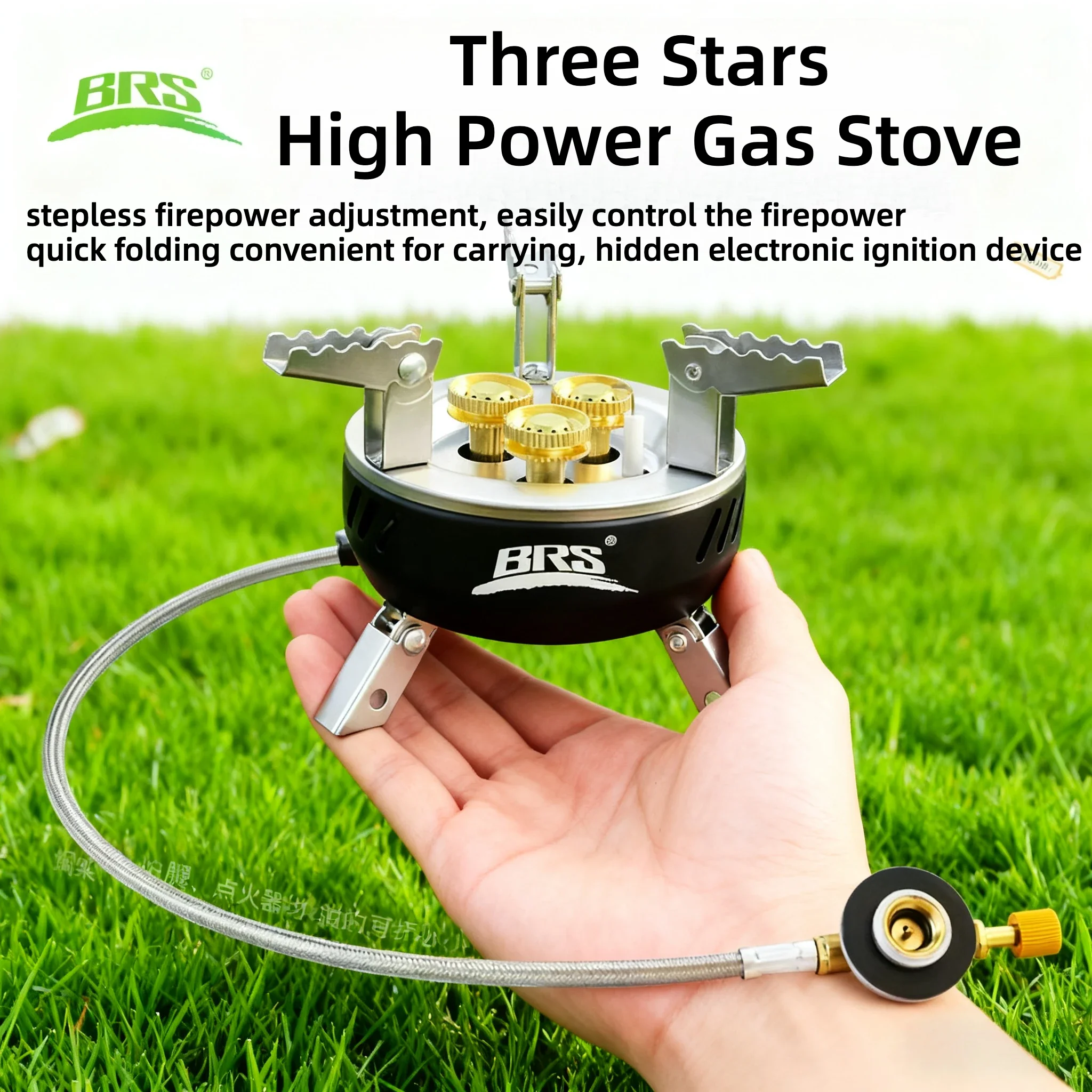 BRS 203-Core Camping-Gaskocher Hochleistungs-Tragbarer Touristenbrenner Outdoor Elektronische Zündung Camping-Ofen Picknick-Ausrüstung Image