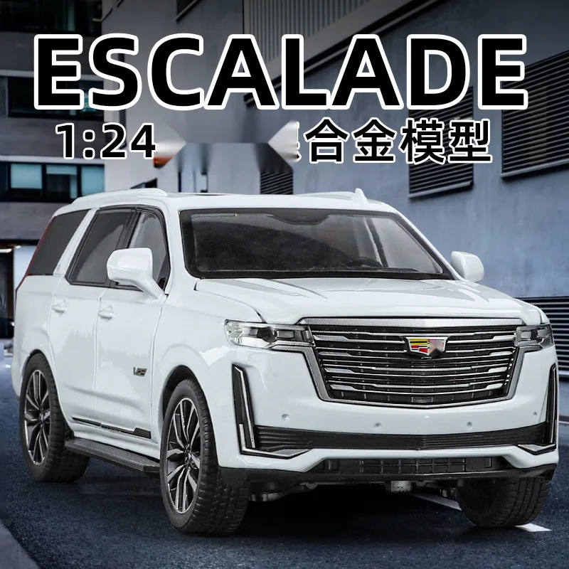1:24 Cadillac Escalade SUV Legierung Auto Druckguss Metall Modell Sammlung Hobbys Modell Zubehör Kinder Spielzeug Geschenke
