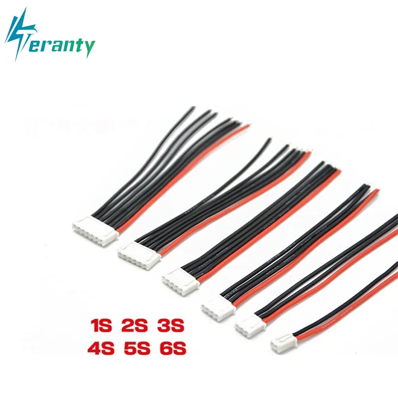 1s 2s 3s 4s 5s 6s 22AWG Kabel 10CM (100MM) RC Lipo Batterie Ladegerät Verkabelung 7,4v 11,1v 14,8v 22,2v Für IMAX B3 B6 Balance Ladegerät Image