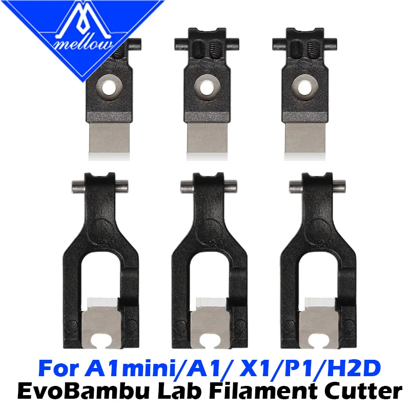 Mellow SK5 Stahlfilamentschneiderklinge für Bambu Lab H2D H2S H2C P1S P1P X1C X1E A1 A1 Mini 3D-Drucker Ersatzteile Image