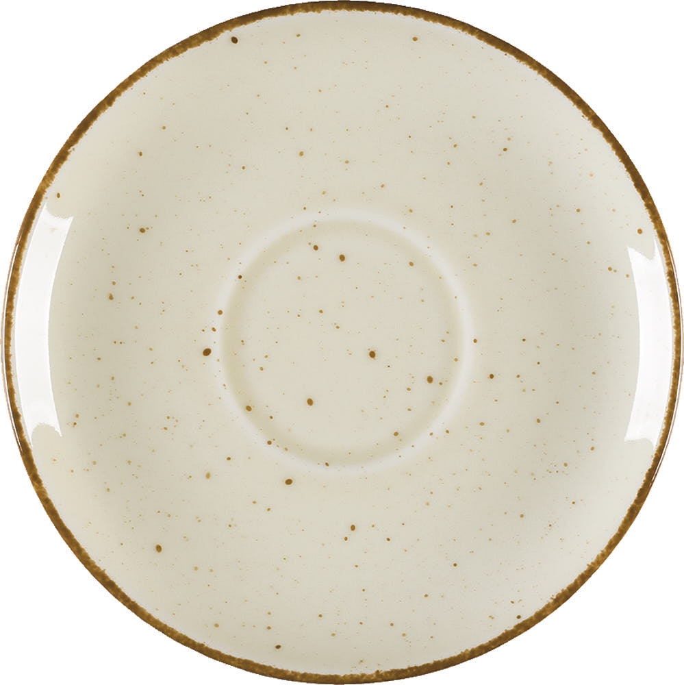 LUBIANA Untertasse, Serie Aida, cremefarben, braun gesprenkelt, Ø 145 mm Image