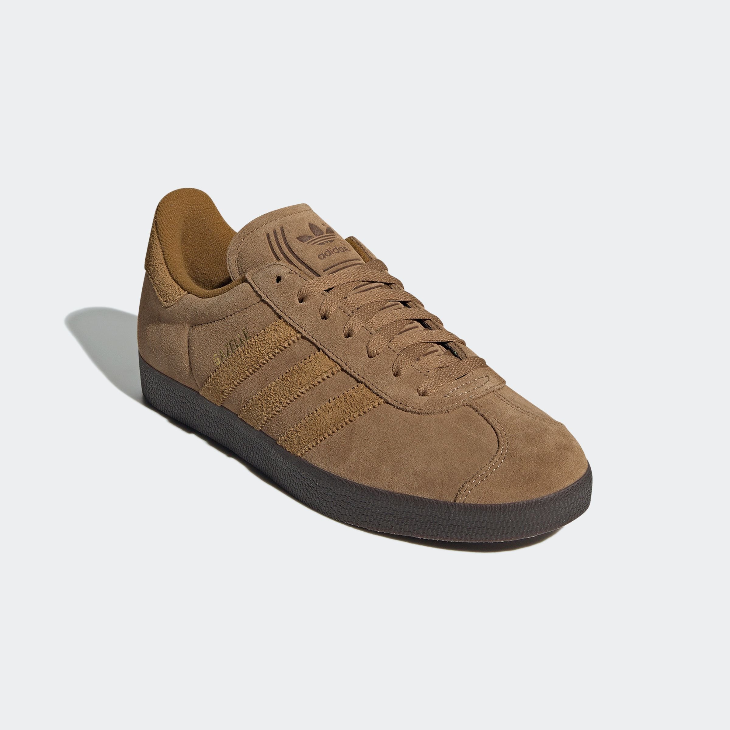 Sneaker ADIDAS ORIGINALS "GAZELLE", Herren, Gr. 40, braun (braun desert, bronze strata, schwarz braun), Leder, Schuhe Sneaker