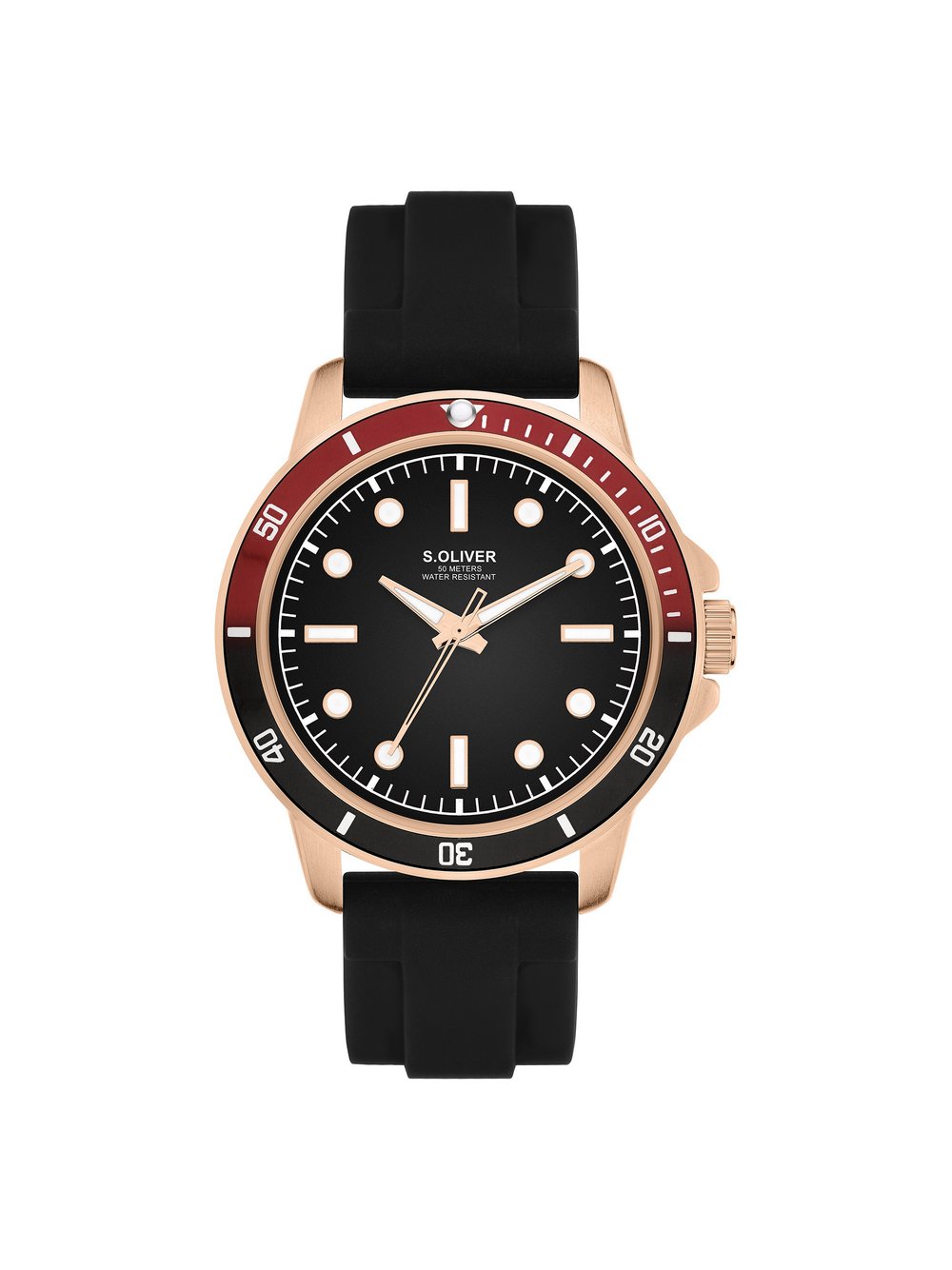 s.Oliver Armbanduhr Herren schwarz, ONE SIZE Image