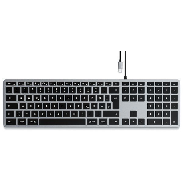 Satechi Kabelgebundene Tastatur »SLIM W3« grau / silber, 42.3x1x11.5 cm Image
