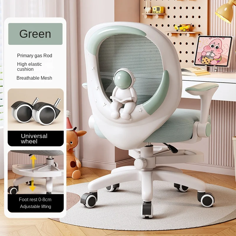 Kinder-Studienstuhl zur Korrektur der Sitzhaltung von Grundschülern kann den Sitz anheben HomeRückenlehne Schreibtisch-Schreibstuhl Image