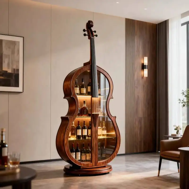 Große Display Wohnzimmer Schränke Dekoration Nordic Holz Glas Wohnzimmer Schränke Lagerung Moderne Gabinete Möbel