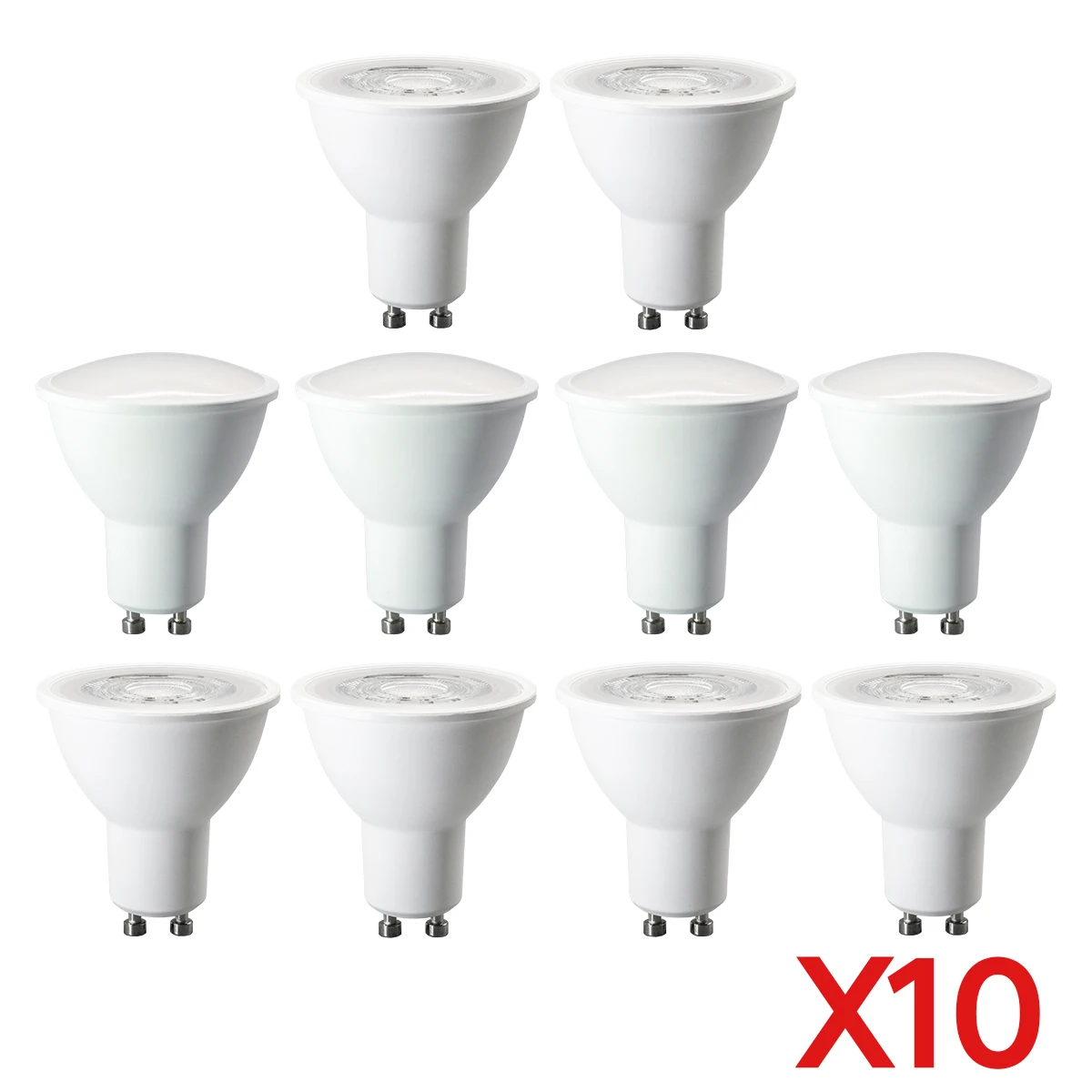 10 Stück direkt ab Werk LED-Strahler GU10 3W-9W 220V hohes Lumen ersetzen 50W Halogenlampe ist für Down-Lampen-Kronleuchter geeignet