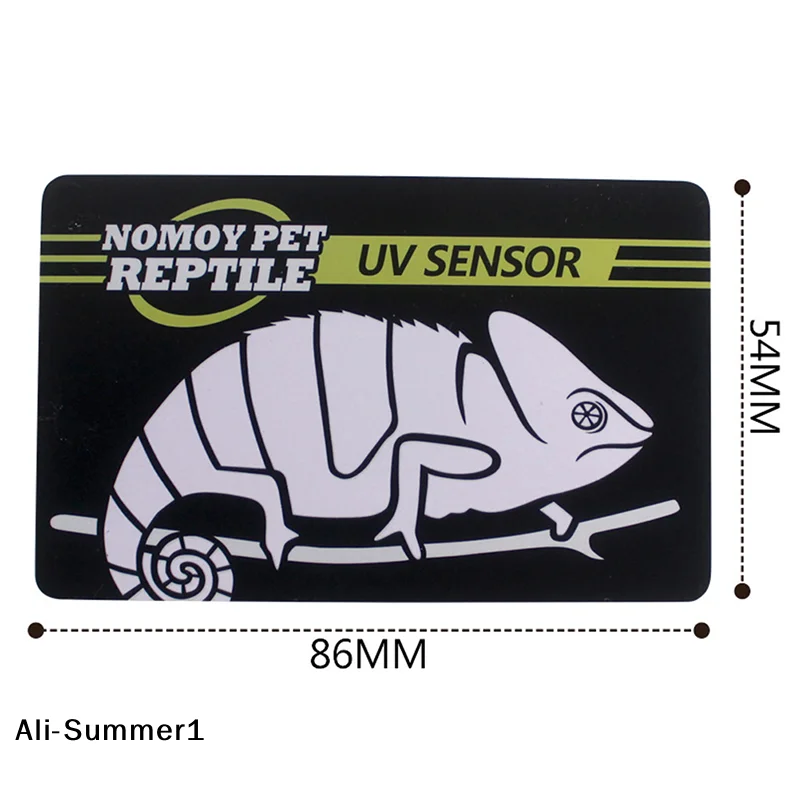 【E】Reptilien-UVB-Lichtlampe Testkarte UV-Testpapier Tester Messgerät Haustierzubehör Schildkröten-Ultraviolett-Testwerkzeug Image