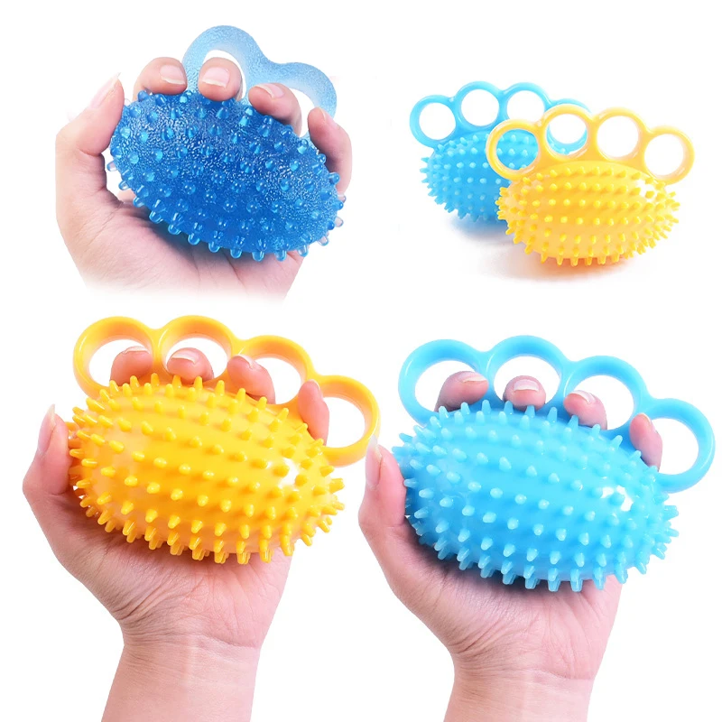 Finger Grip Ball Vier-Finger-Igel Ball Primäre Grip Training Soft Ball Rehabilitation Massage Finger Ball Praxis Hand Image