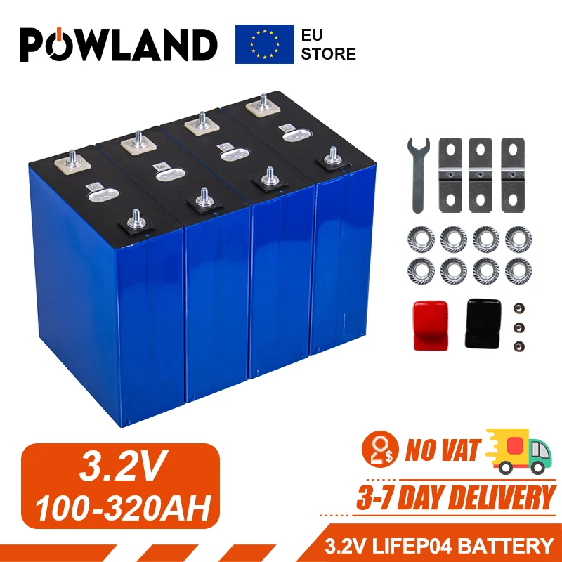 Lifepo4 Batterie 320AH 280AH 206AH 100AH Grade A DIY 12V 24V Lithium-eisen phosphat Zelle Wiederaufladbare golf warenkorb batterie Für RV Image