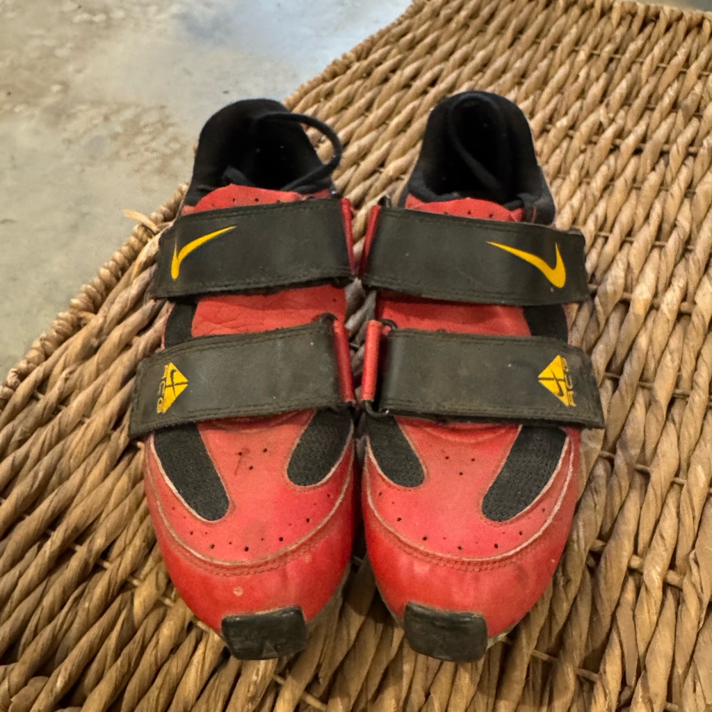 Nike Shoes | Vintage Acg Nike Bike Shoes - Men Size 9 | Color: Black/Red | Size: 9