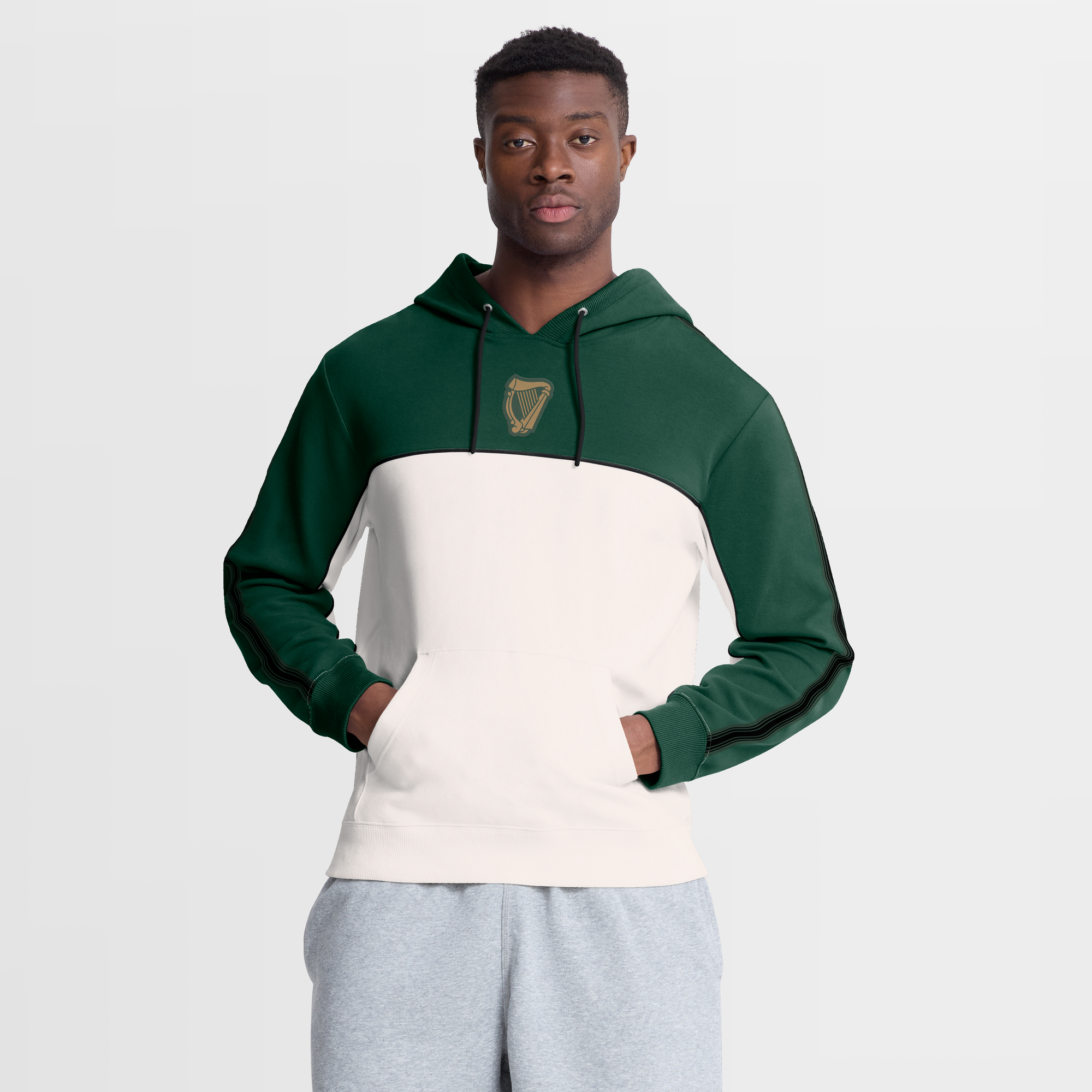 "Hibernian Retro Kapuzenpullover – Dunkelgrün – Herren" Image