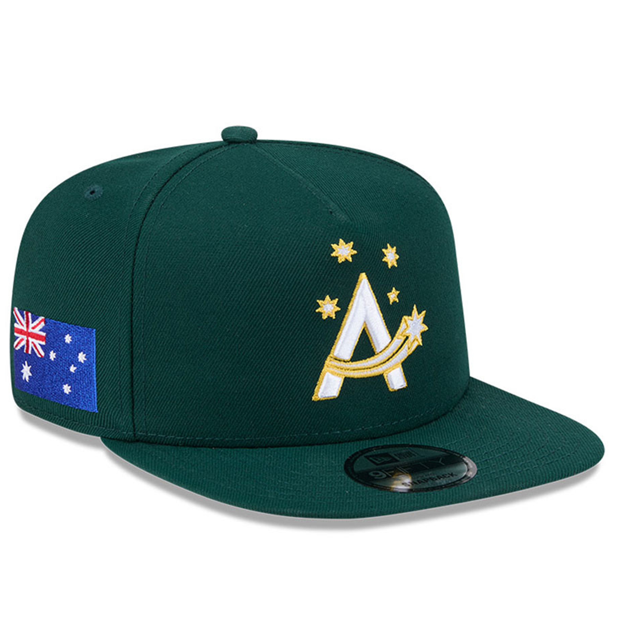 New Era Herren-Baseballkappe in Dunkelgrün, Australien 2026, World Baseball Classic 9FIFTY A-Frame Snapback-Cap Image