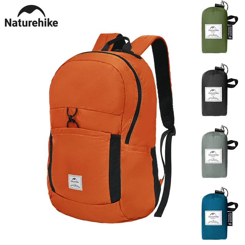 Naturehike Nuovo zaino da campeggio Borsa a tracolla impermeabile pieghevole portatile di grande capacità da 30 litri Borsa da picnic per escursioni all'aperto