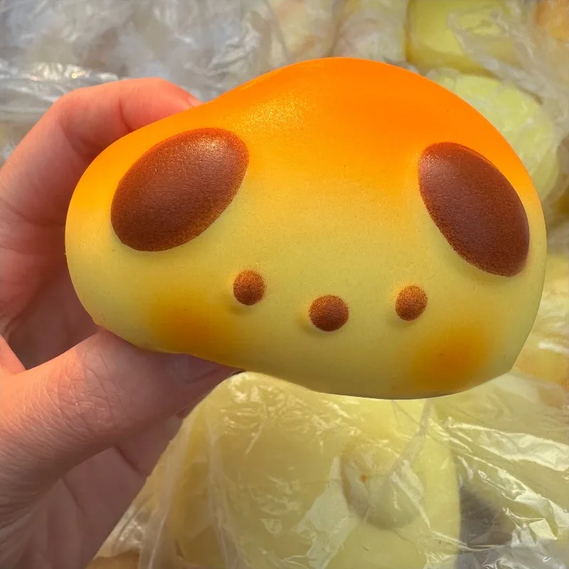Squishy Simpatico Cucciolo di Pane Spremere Giocattoli Morbido Simulato Cibo Antistress Agitarsi Giocattoli Rimbalzo Lento Alleviare Lo Stress Giocattolo per Gli Amici