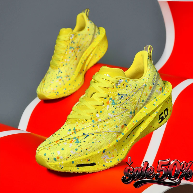 Scarpe da Corsa con Ammortizzazione ad Aria 2026, Scarpe da Jogging con Piastra in Carbonio per Maratona, Sneakers Traspiranti Leggere Antiscivolo per Uomo e Donna