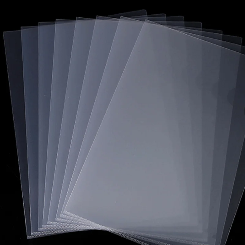 10 Stück L-Typ A4 Ordner Monolithischer Ordner Datei Schutzhülle Transparente Datei Umschlag Ordner Image