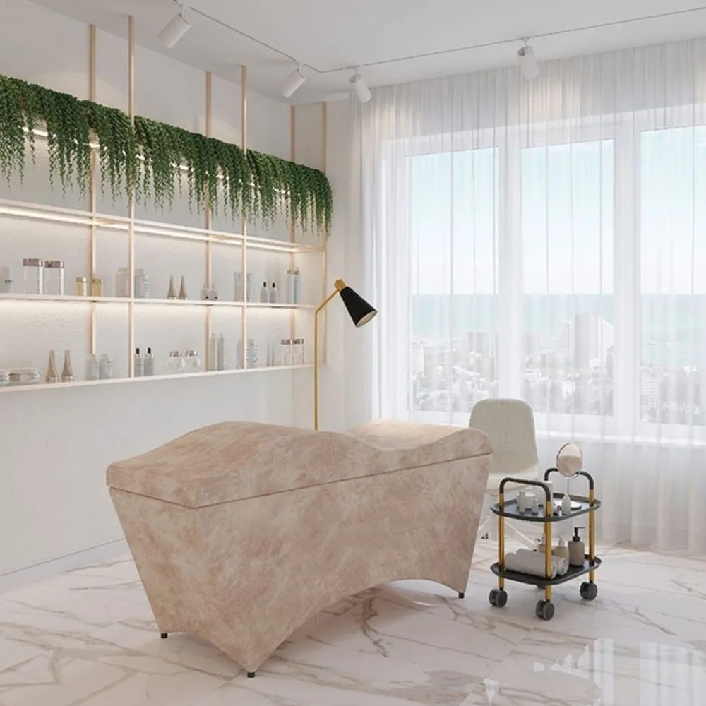 Materasso Lettino Estetica Matratze Wimpern Anatomische Matratze Wellenschaum Schwamm Matratze Wimpern Image