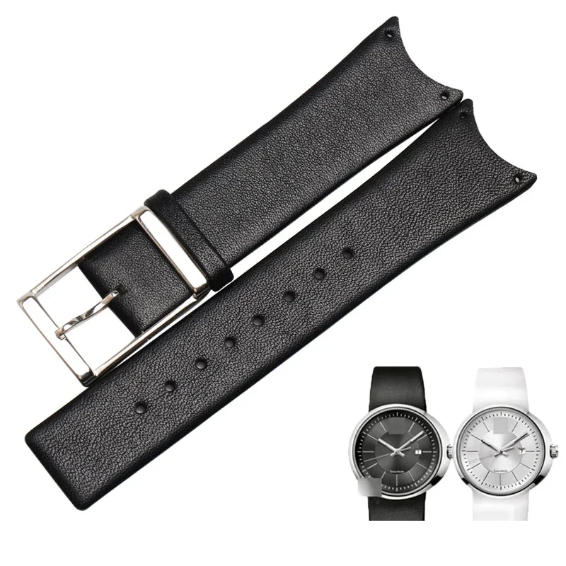 MAIKES Top Qualität Echtes Kalbsleder Uhrenarmband Rot Armband Fall Für CK Calvin Klein KOV231 Uhrenarmband 21mm Image