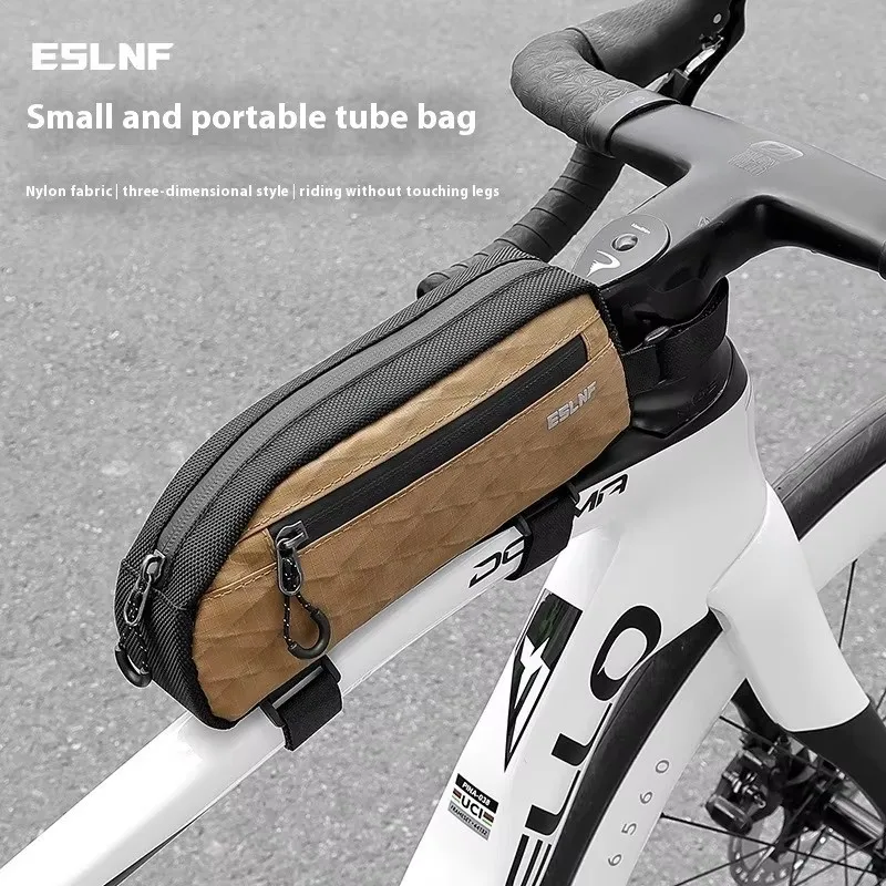 ESLNF Fahrradtasche Tragbare Fahrradoberrohrtasche Werkzeugtasche MTB Road Pocket Pannier Motorrad Satteltaschen Rahmentasche Fahrradzubehör Image