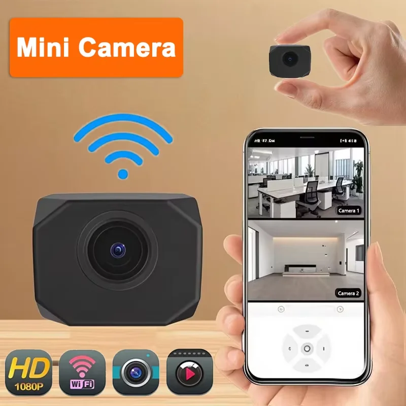4K HD WiFi-Überwachungskamera für Zuhause, Mini-Smart-IP-Überwachung für den Innenbereich mit APP-Fernüberwachung, tragbares Design 2026 Image