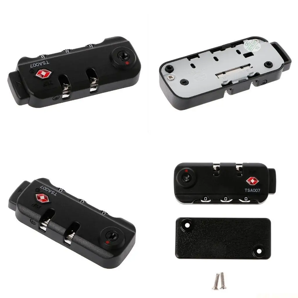X90D TSA Secure 3 -Stifte -Kombination Padlock Lock -Gepäckkoffer -Reiseberechnungsperre Image