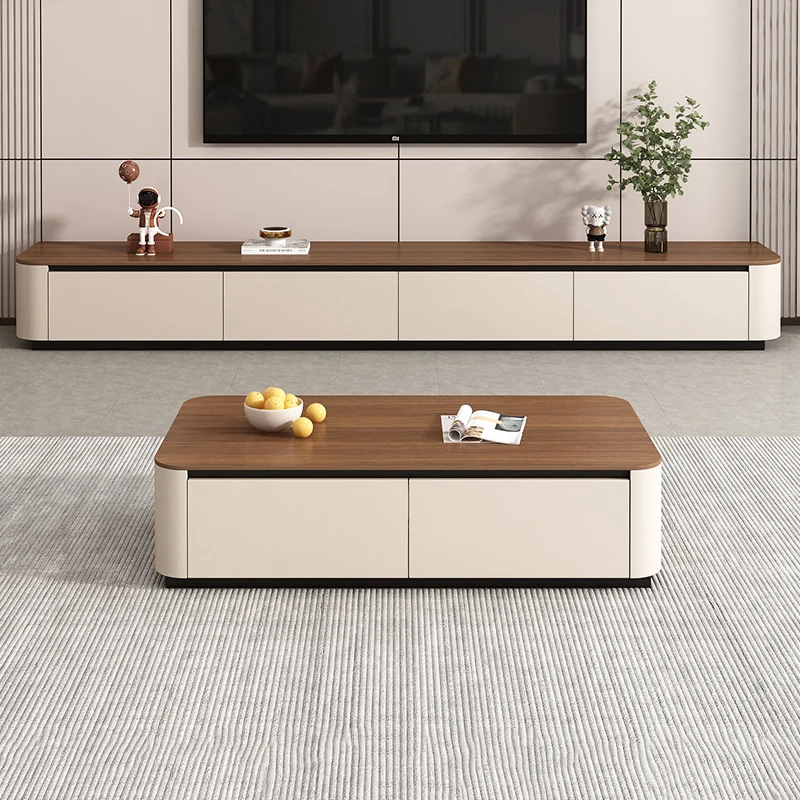 Universelle, flippige TV-Ständer, niedrig, professionell, Vintage, einfach, sicher, rechteckig, großer europäischer TV-Tisch, klare Muebles-Wohnmöbel