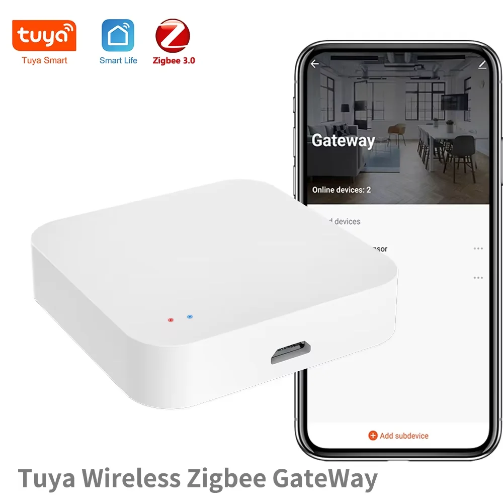 Tuya Zigbee Hub Wireless Multi Mode Gateway für Smart Home Automation für ZigBee-Geräte über Smart Life Tuya Smart Home Image