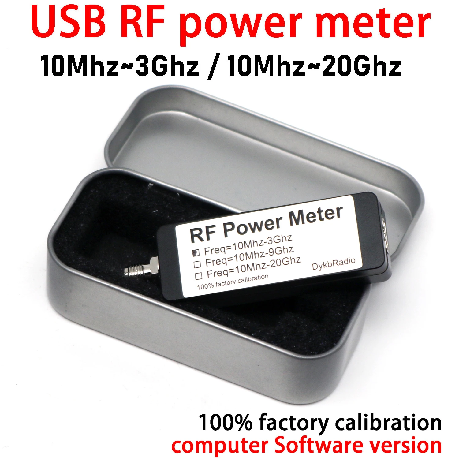 0,01 ~ 20 GHz USB RF Leistungsmesser PC Software Steuerung Radio UAV Drohne Bild Datenübertragung messen RF Signal Leistung Erkennung 8G Image